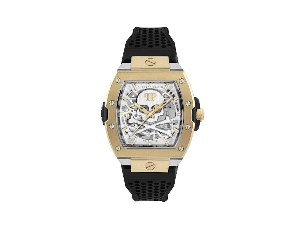 Reloj Automático Philipp Plein The Skeleton 2.0 Auto, IP Dorado, 44mm, PWJFA0825