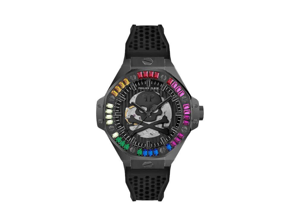 Reloj Automático Philipp Plein Skeleton Royal, PVD, Negro, 46 mm, PWPFA0424