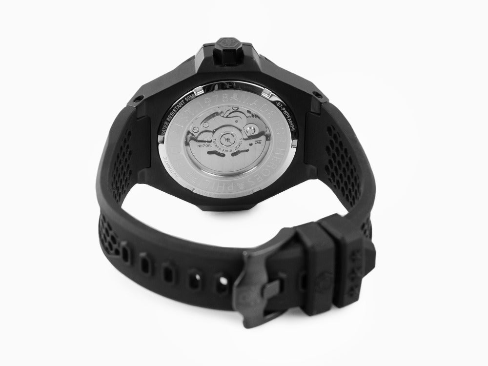 Reloj Automático Philipp Plein Skeleton Royal, PVD, Negro, 46 mm, PWPFA0424