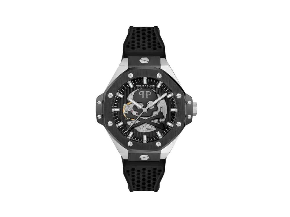 Reloj Automático Philipp Plein Skeleton Royal, Negro, 46 mm, PWPFA0824