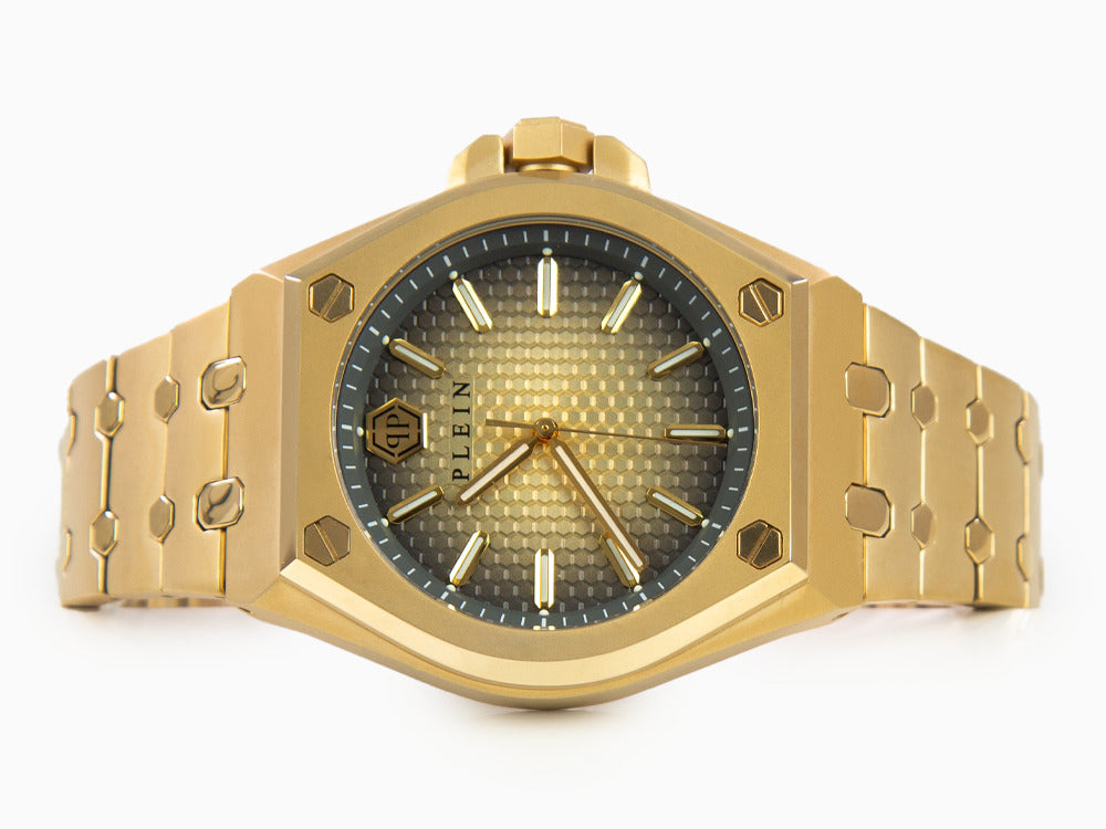 Reloj de Cuarzo Philipp Plein Extreme Gent, PVD Oro, Marrón, 43 mm, PWPMA0324