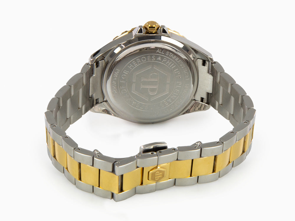 Reloj de Cuarzo Philipp Plein Heaven, PVD Oro, 38 mm, Cristal mineral, PWPOA0424