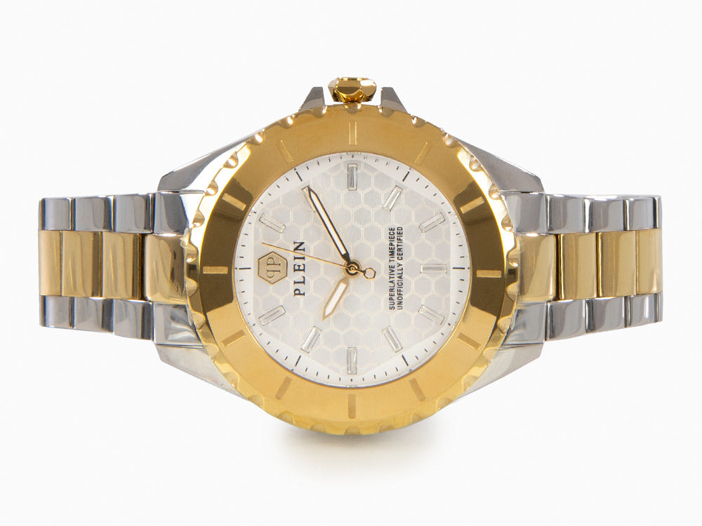 Reloj de Cuarzo Philipp Plein Heaven, PVD Oro, 38 mm, Cristal mineral, PWPOA0424