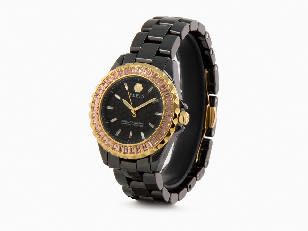 Reloj de Cuarzo Philipp Plein Heaven, Cerámica, Negro, 38 mm, PWPPA0324