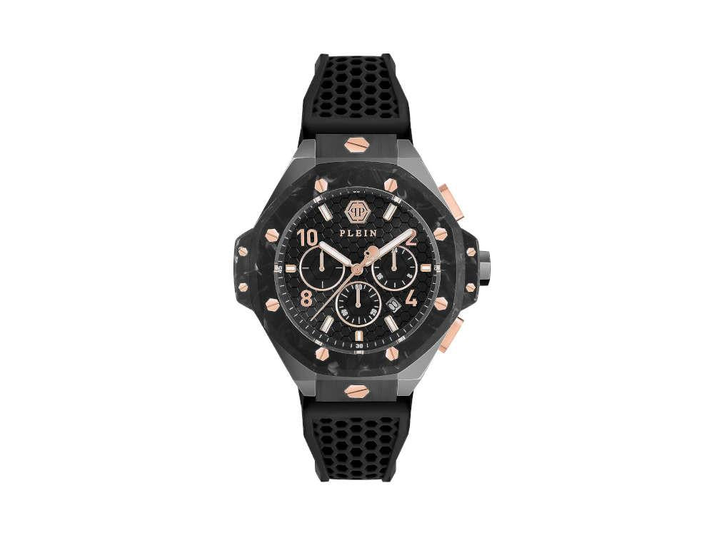 Reloj de Cuarzo Philipp Plein Chrono Royal, PVD, Negro, 46 mm, PWPRA0524