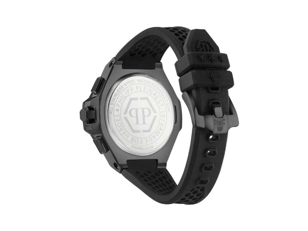 Reloj de Cuarzo Philipp Plein Chrono Royal, PVD, Negro, 46 mm, PWPRA0624