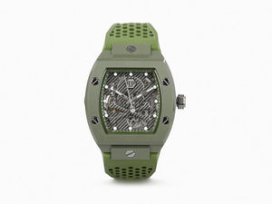 Reloj Automático Philipp Plein The Skeleton Ecoceramic, Verde, 44 mm, PWVBA0223