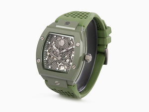 Reloj Automático Philipp Plein The Skeleton Ecoceramic, Verde, 44 mm, PWVBA0223