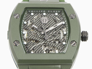 Reloj Automático Philipp Plein The Skeleton Ecoceramic, Verde, 44 mm, PWVBA0223