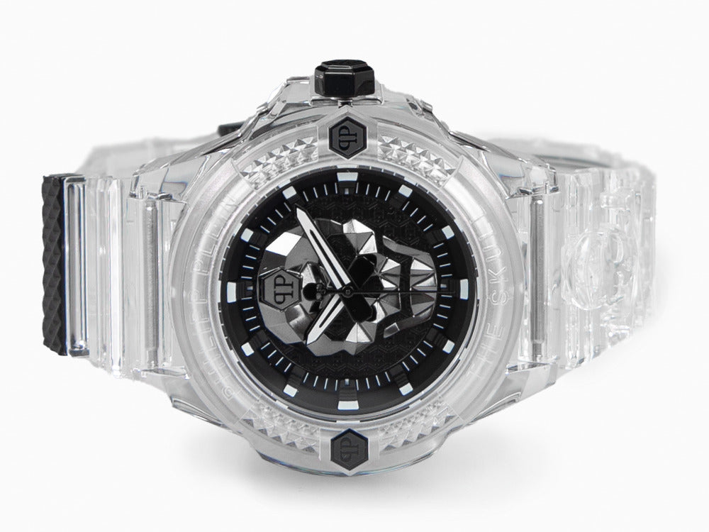 Reloj de Cuarzo Philipp Plein The Skull Synthetic, Negro, 44mm,PWWAA0423