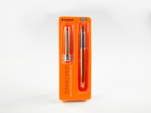 Estilográfica Platinum Plaisir Nova Orange, Aluminio anodizado, Naranja