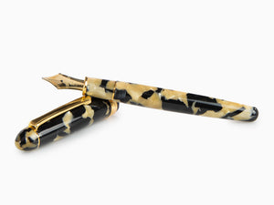 Pluma Estilográfica Platinum Celluloid Calico y Oro - PTB-30000S-67