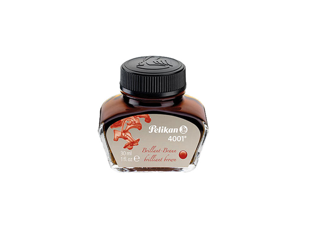 Tintero Pelikan 4001, 30ml, Marrón Brillante, 311902