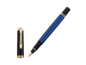 Boligrafo Roller Pelikan Souverän R400, Negro/Azul, 997502