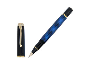 Boligrafo Roller Pelikan Souverän R800, Negro y Azul, 997668