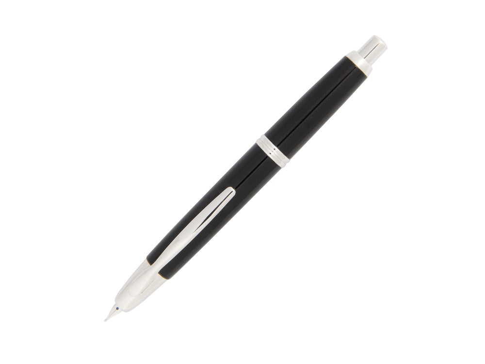 Pluma Estilográfica Pilot Capless, Laca, Adornos en Rodio, Negro