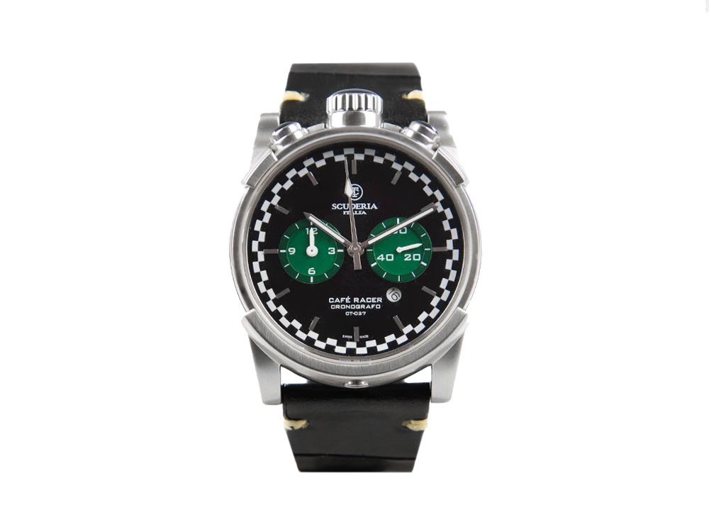 Reloj de Cuarzo Scuderia Café Racer, Negro, 44 mm, Edición Limitada, CS10162/LE