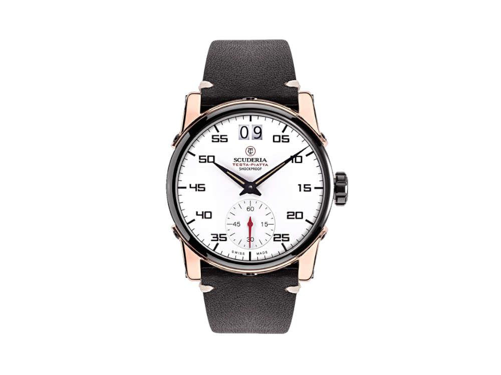 Reloj de Cuarzo Scuderia Touring, Blanco, 44 mm, Cristal de Zafiro, CWED00219