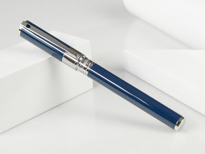 Roller S.T. Dupont D-Initial, Laca, Azul, Adornos Cromados, 262205