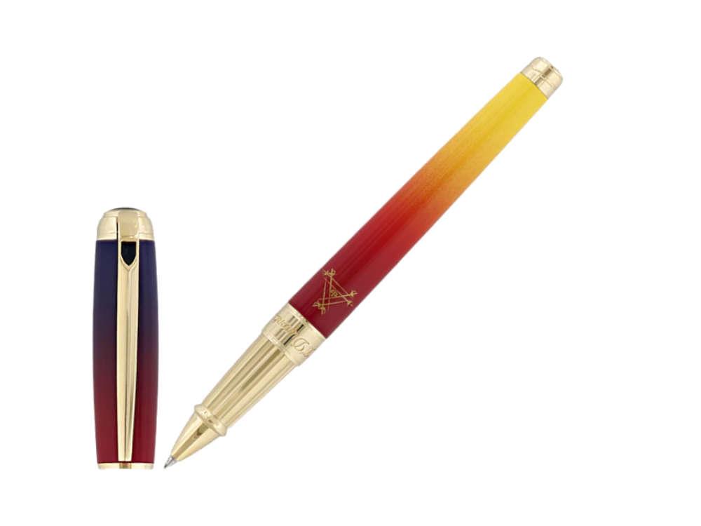 Roller S.T. Dupont Montecristo L'Aurore Line D, Morado, PVD Oro, 412134L