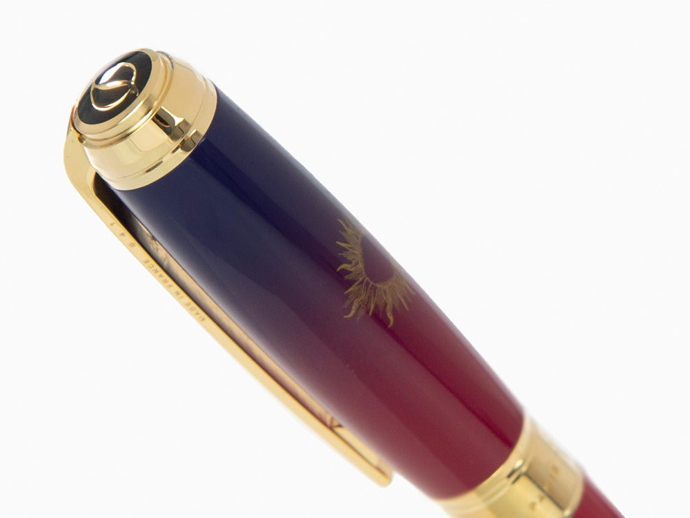 Roller S.T. Dupont Montecristo L'Aurore Line D, Morado, PVD Oro, 412134L