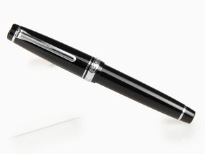 Estilográfica Sailor Professional Gear Silver, Negro, Cromo, 11-2037-420