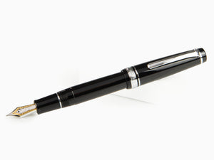 Estilográfica Sailor Professional Gear Silver, Negro, Cromo, 11-2037-420