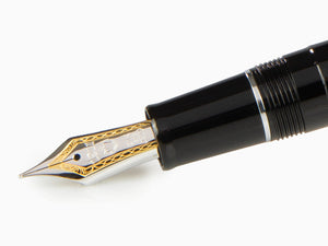 Estilográfica Sailor Professional Gear Silver, Negro, Cromo, 11-2037-420