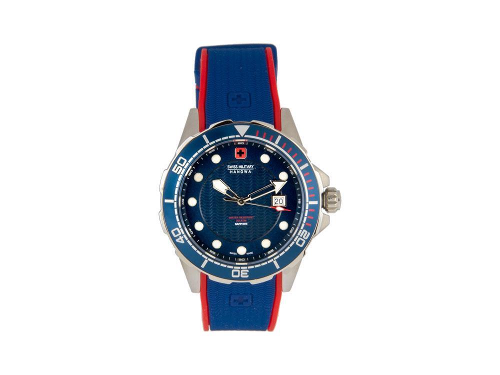 Reloj de Cuarzo Swiss Military Hanowa Aqua Neptune Diver, Azul, 6-4315.04.003