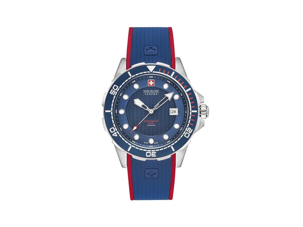 Reloj de Cuarzo Swiss Military Hanowa Aqua Neptune Diver, Azul, 6-4315.04.003