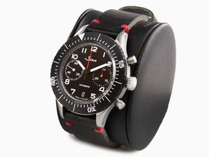 Reloj Automático Sinn 158, SW 510, 43 mm, Negro, Correa de piel, 158.010 LB220