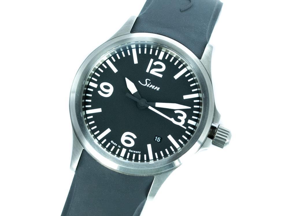 Reloj Automático Sinn 556, SW 200-1, Negro, Correa de silicona, 556.014 SI42