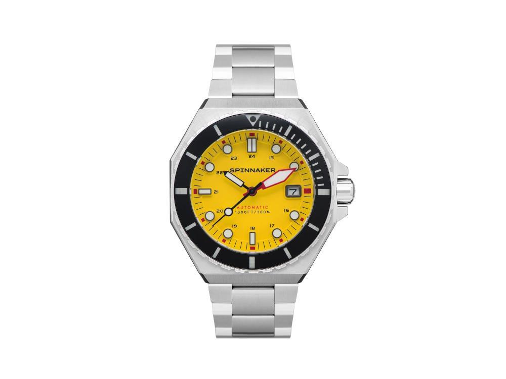 Reloj Automático Spinnaker Dumas, Amarillo, 44 mm, 30 atm, SP-5081-II