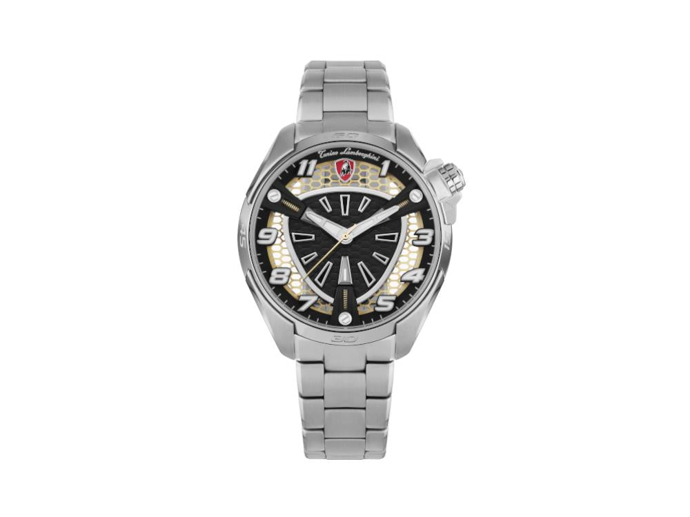 Reloj de Cuarzo Tonino Lamborghini Shock Abs, 42 mm, Brazalete, TLABSRG-SS-B