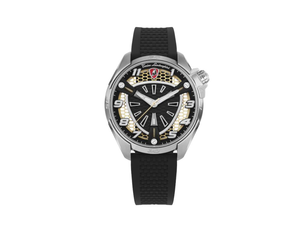 Reloj de Cuarzo Tonino Lamborghini Shock Abs, Amarillo, 42 mm, TLABSRG-SS-R