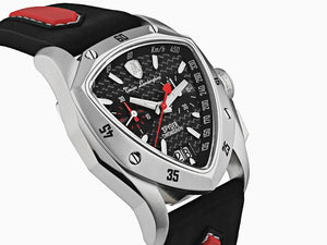 Reloj de Cuarzo Tonino Lamborghini New Spyder, Negro, 43 mm, Crono, TLF-A13-1