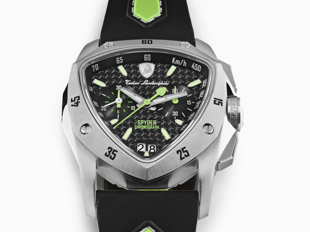 Reloj de Cuarzo Tonino Lamborghini New Spyder Green, 43 mm, Crono, TLF-A13-3