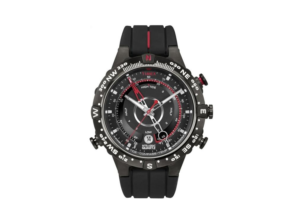 Reloj de Cuarzo Timex Tide, Negro, 45 mm, T2N720