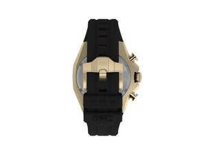 Reloj de Cuarzo Timex UFC Pro, PVD Oro, Negro, 45 mm, Cronógrafo, TW2W69800