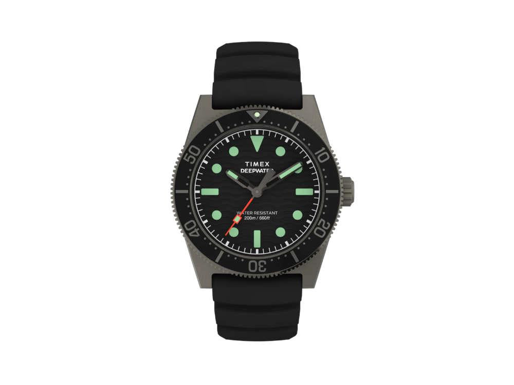 Reloj de Cuarzo Timex DeepWater Reef 200, Negro, 41 mm, TW2W74700