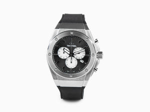 Reloj de Cuarzo TW Steel Ceo Tech 44mm, Negro, 44 mm, Caucho, 10 atm, CE4041