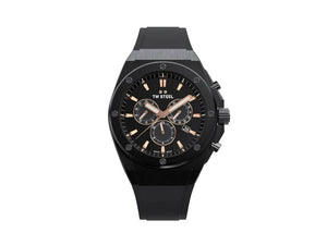 Reloj de Cuarzo TW Steel Ceo Tech 44mm, Negro, 44 mm, Caucho, 10 atm, CE4044