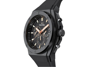 Reloj de Cuarzo TW Steel Ceo Tech 44mm, Negro, 44 mm, Caucho, 10 atm, CE4044