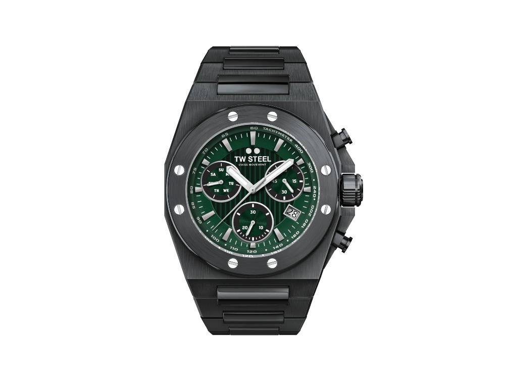 Reloj de Cuarzo TW Steel Ceo Tech, Verde, 45 mm, 10 atm, CE4081