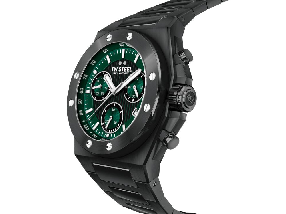 Reloj de Cuarzo TW Steel Ceo Tech, Verde, 45 mm, 10 atm, CE4081