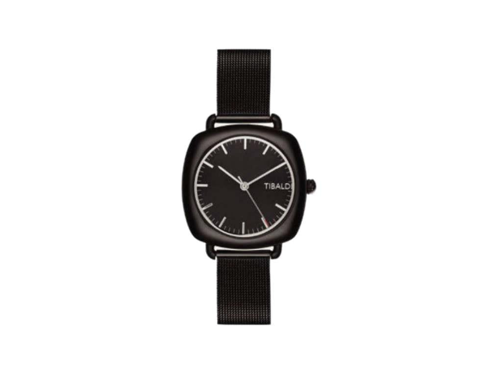 Reloj de Cuarzo Tibaldi Ladies, Negro, 32 mm, Malla milanesa. TMF-237-MM