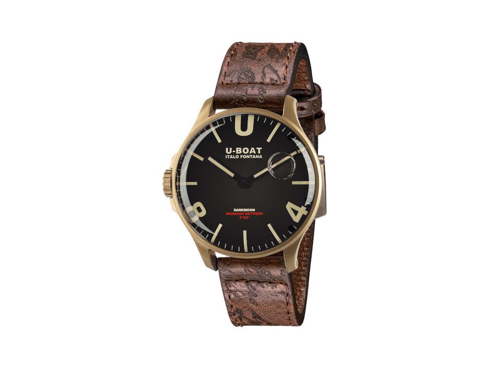 Reloj de Cuarzo U-Boat Capsoil Darkmoon IP Bronce, Negro, 44 mm, 8467/A