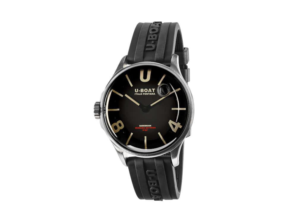 Reloj de Cuarzo U-Boat Capsoil Darkmoon, Acero Inoxidable, 40 mm, Negro, 9018