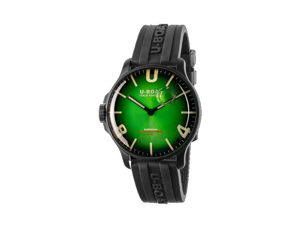 Reloj de Cuarzo U-Boat Capsoil Darkmoon Soleil Green IPB, 44 mm, 8698