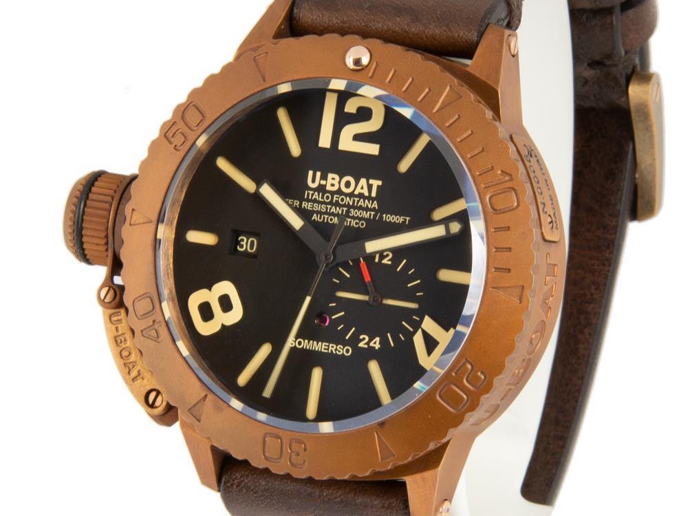 Reloj Automático U-Boat Classico Sommerso, Bronce, Negro, 46 mm, 8486